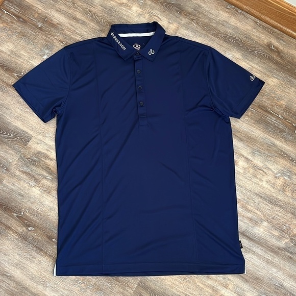 Druh Polo Golf Shirt Mens Size Large Navy Blue - Picture 12 of 13